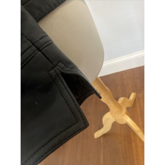 VTG i.e. Womens Y2K 90s Retro Black 100% Leather Jacket PS - Picture 5 of 13